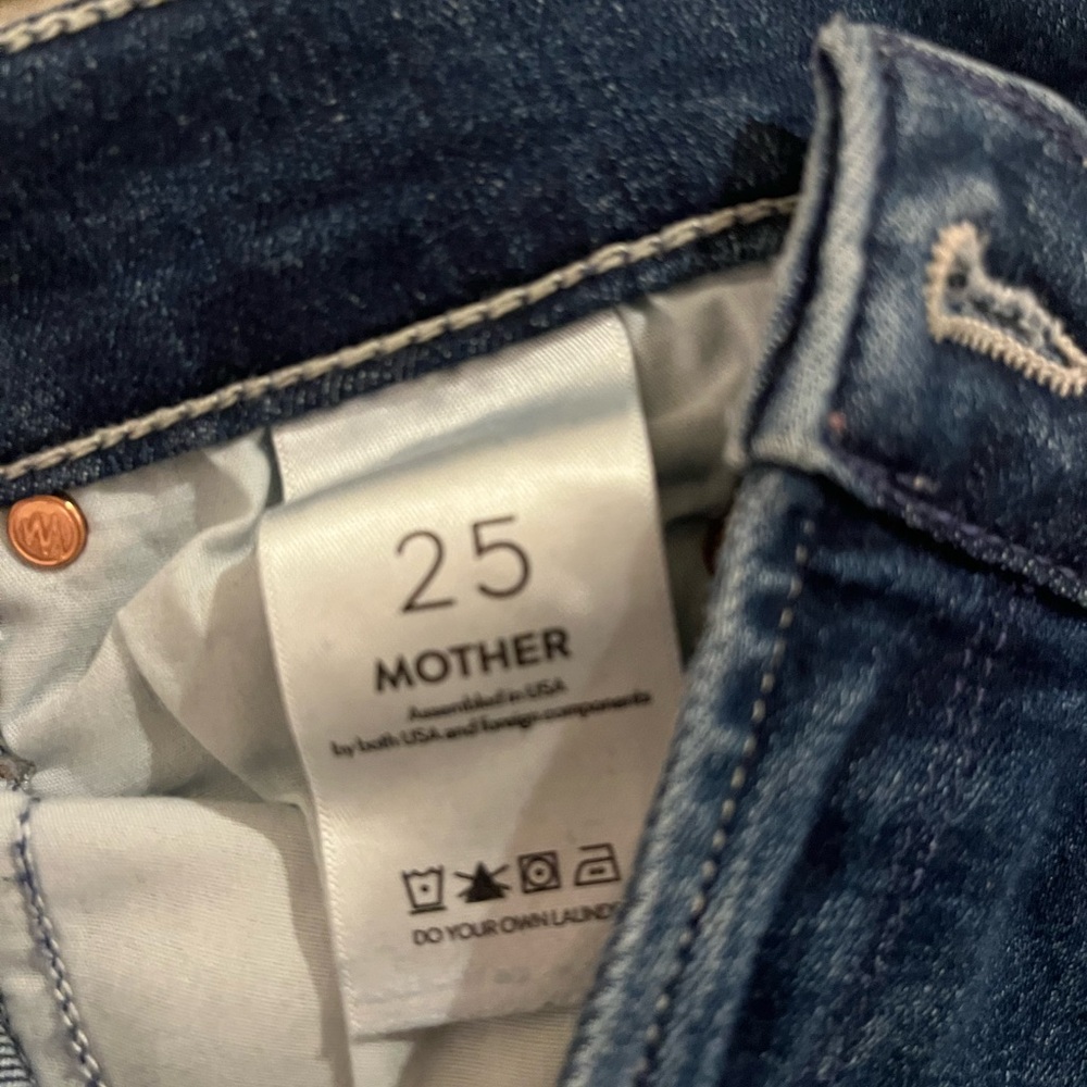 Lil MOTHER Blue Straight Leg petite Jeans - Picture 3 of 4